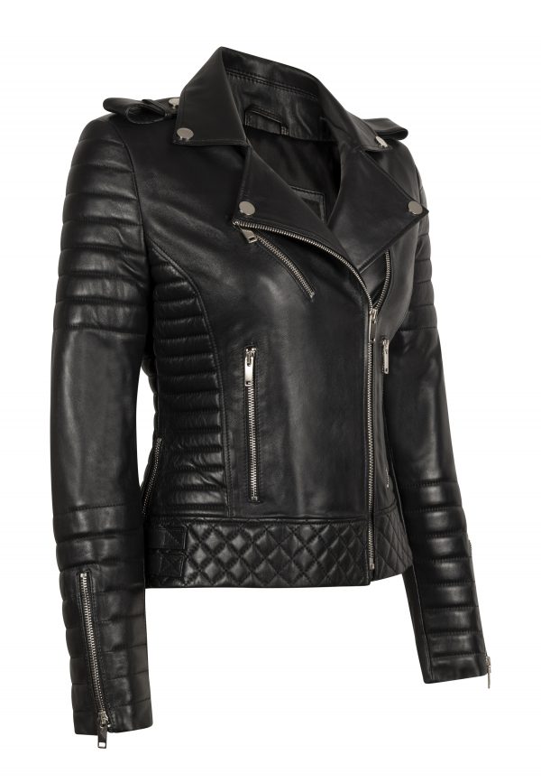 black perfecto leather jacket